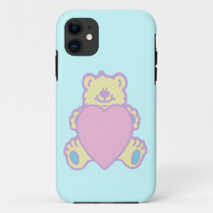 Schattige teddybeer-liefdeshart Case-Mate iPhone case