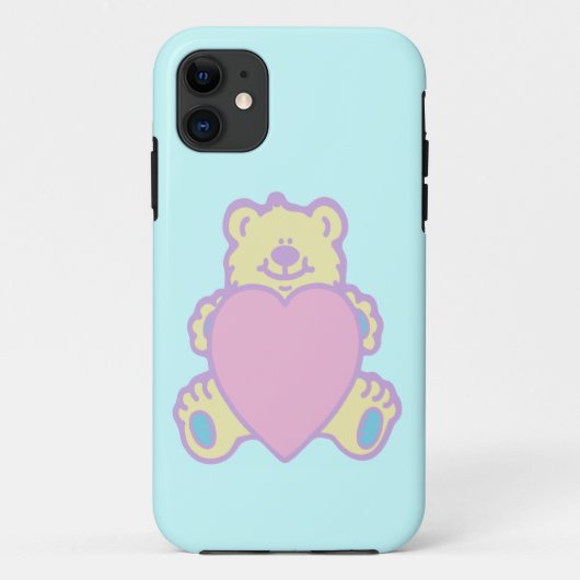 Schattige teddybeer-liefdeshart Case-Mate iPhone case (Achterkant)