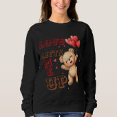 Schattige teddybeer-liefdeshartjes trui (Voorkant)