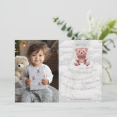 schattige teddybeer luiers "Wild One" Eerste Verja Kaart (Staand voorkant)