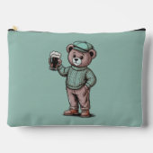 Schattige teddybeer met bier etui (Voorkant)