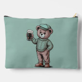 Schattige teddybeer met bier etui (Achterkant)