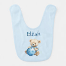 Schattige teddybeer met blauwe bal