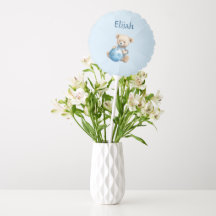 Schattige teddybeer met blauwe bal