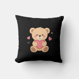 Schattige teddybeer met hart – liefde kussen