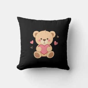 Schattige teddybeer met hart – liefde kussen