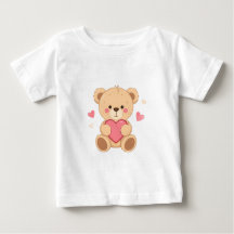 Schattige teddybeer met hart – Valentijnsdag Liefd