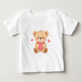 Schattige teddybeer met hart – Valentijnsdag Liefd