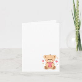 Schattige teddybeer met hart – Valentijnsdag Liefd