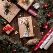 Schattige teddybeer met kerstkrans ronde sticker