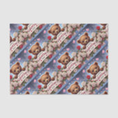 Schattige teddybeer met Rozen Tissuepapier (Voorkant)