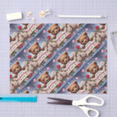 Schattige teddybeer met Rozen Tissuepapier (Craft)