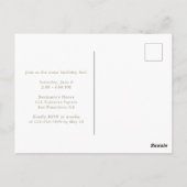 Schattige teddybeer met waterverf afbeelding voor  briefkaart (Achterkant)