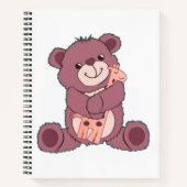 Schattige teddybeer notitieboek (Voorkant)