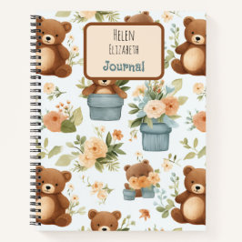 Schattige teddybeer notitieboek