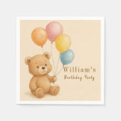 Schattige teddybeer papieren servetten (Voorkant)