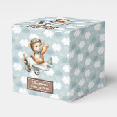 Schattige teddybeer piloot Baby shower gunstbox Bedankdoosjes (Voorkant Zijde)