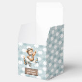 Schattige teddybeer piloot Baby shower gunstbox Bedankdoosjes (Geopend)