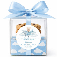 Schattige teddybeer piloot blauwe baby shower beda