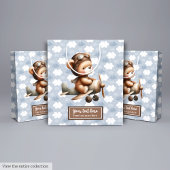 Schattige teddybeer piloot jongen douchebak medium cadeauzakje