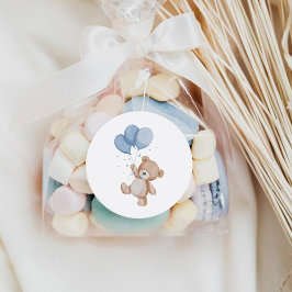 Schattige teddybeer ronde sticker