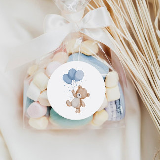 Schattige teddybeer ronde sticker