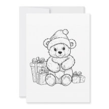 Schattige Teddybeer Sinterklaas Kinderen Kleuren K