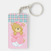 Schattige teddybeer sleutelhanger (achterkant)