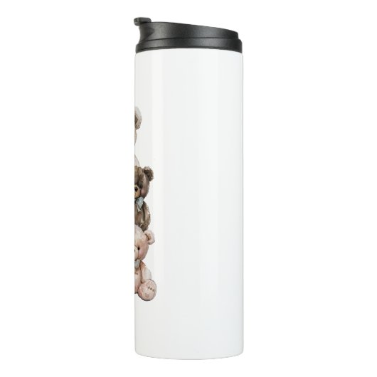 Schattige teddybeer stapel thermosbeker (Geroteerd rechts)