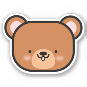 Schattige teddybeer sticker