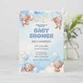 Schattige teddybeer Twinkle Little Star Kaart (Staand voorkant)