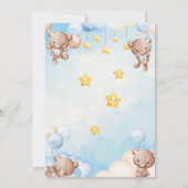 Schattige teddybeer Twinkle Little Star Kaart (Achterkant)