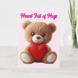 Schattige teddybeer valentijn feestdagen kaart