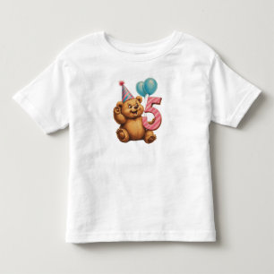 Schattige teddybeer verjaardagsfeest kinder shirts