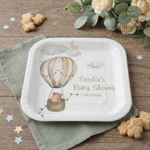 Schattige teddybeer We Can Bearly Wait hete luchtb Papieren Bordje