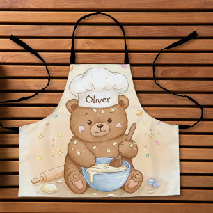 Schattige teddybeerchef schort