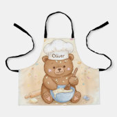 Schattige teddybeerchef schort (Voorkant)