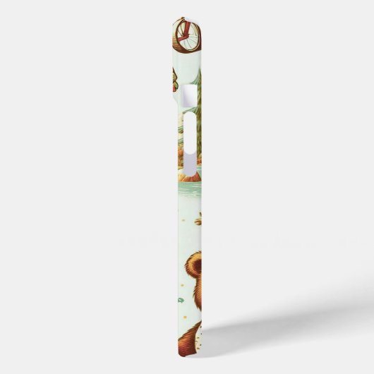 Schattige teddybeerpatroon Case-Mate iPhone Case (Achterkant / Links)