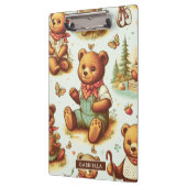  Schattige teddybeerpatroon Klembord (Links)