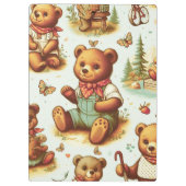  Schattige teddybeerpatroon Klembord (Achterkant)