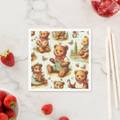  Schattige teddybeerpatroon Servet (Insitu)
