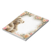 Schattige Tedyy Beer 5,5 inch x 6 inch Notitieblok (Linkerzijde)