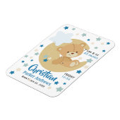 Schattige teeddy Bear Baby Birth Stats Magneet (Linkerzijde)