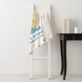 Schattige teeddy Bear Baby Birth Stats Sherpa Deken (In situ)