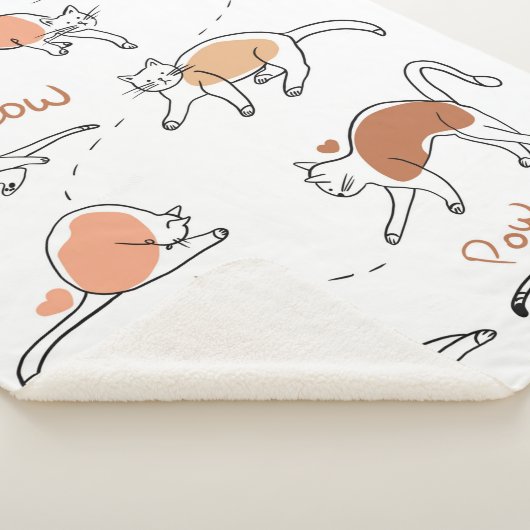 Schattige tekendieren sherpa deken (3/4)