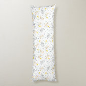 Schattige tekendieren sterren witte kinderen lichaamskussen (Achterkant (Verticaal))