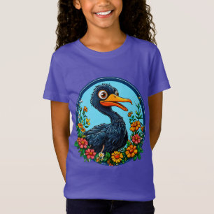 Schattige tekenfilm eend t-shirt