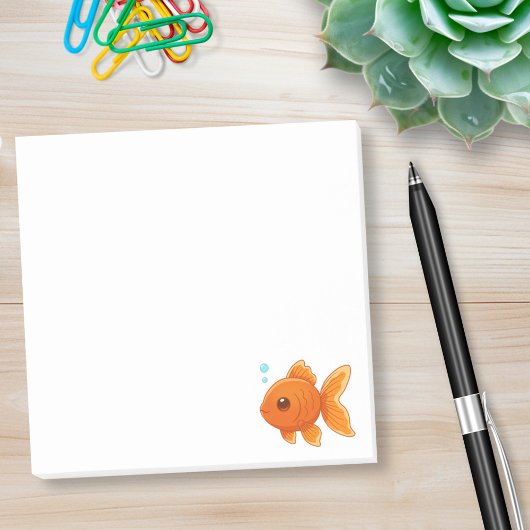 Schattige Tekenfilm Goudvis Post-it® Notes
