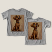 Schattige tekenfilmhond (Ontwerp Voorkant & Achterkant)