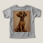 Schattige tekenfilmhond (Design achterkant)